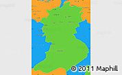 Political Simple Map of Sidi-Bel-Abbes