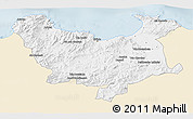 Classic Style 3D Map of Skikda, single color outside