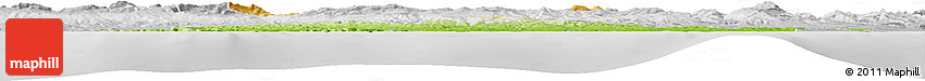 Physical Horizon Map of Skikda, lighten, desaturated