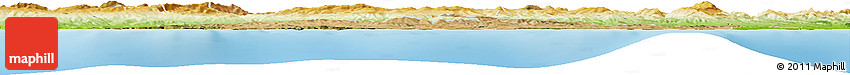 Satellite Horizon Map of Skikda, physical outside