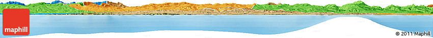 Satellite Horizon Map of Skikda, political outside