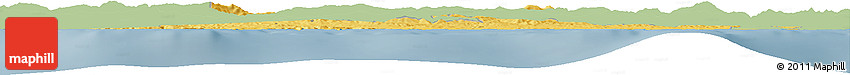 Savanna Style Horizon Map of Skikda, single color outside