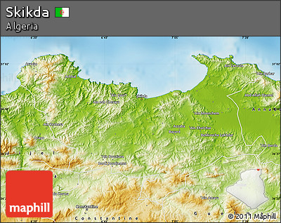 Physical Map of Skikda