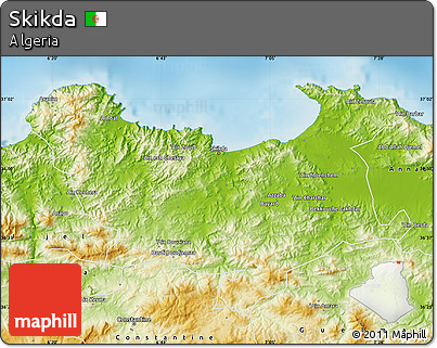 Physical Map of Skikda