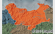 Political Map of Skikda, darken, semi-desaturated