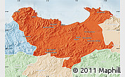 Political Map of Skikda, lighten