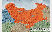 Political Map of Skikda, semi-desaturated