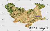 Satellite Map of Skikda, cropped outside