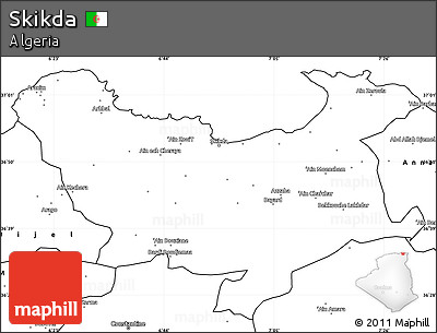 Blank Simple Map of Skikda