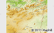 Physical Map of Souk Ahras