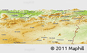 Physical Panoramic Map of Souk Ahras