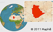 Satellite Location Map of Tamanrasset