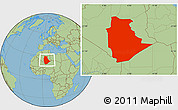 Savanna Style Location Map of Tamanrasset