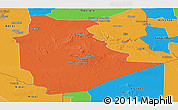 Political Panoramic Map of Tamanrasset