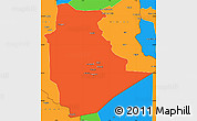 Political Simple Map of Tamanrasset