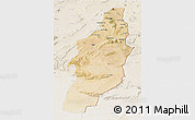 Satellite 3D Map of Tebessa, lighten