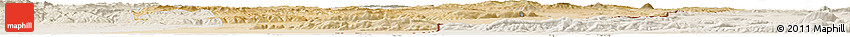Satellite Horizon Map of Tebessa, lighten