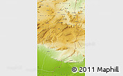 Physical Map of Tebessa