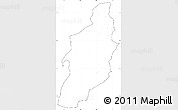Blank Simple Map of Tebessa, cropped outside, no labels