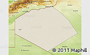 Shaded Relief 3D Map of Tendouf, physical outside