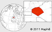 Blank Location Map of Tendouf