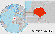 Gray Location Map of Tendouf