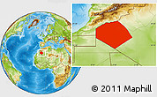 Physical Location Map of Tendouf