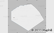 Gray Map of Tendouf, single color outside