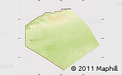 Physical Map of Tendouf, cropped outside