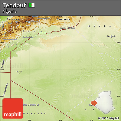 Physical Map of Tendouf
