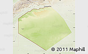 Physical Map of Tendouf, lighten