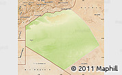 Physical Map of Tendouf, satellite outside