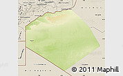 Physical Map of Tendouf, shaded relief outside