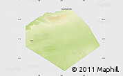 Physical Map of Tendouf, single color outside