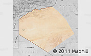 Satellite Map of Tendouf, desaturated