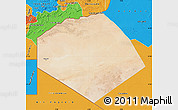Satellite Map of Tendouf, political outside