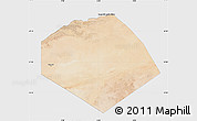 Satellite Map of Tendouf, single color outside