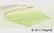 Physical Panoramic Map of Tendouf, lighten