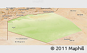 Physical Panoramic Map of Tendouf, satellite outside