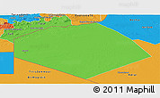 Political Panoramic Map of Tendouf