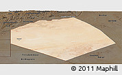 Satellite Panoramic Map of Tendouf, darken