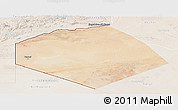 Satellite Panoramic Map of Tendouf, lighten