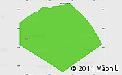 Political Simple Map of Tendouf, single color outside