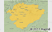 Savanna Style 3D Map of Tiaret