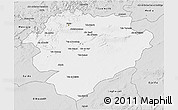 Silver Style 3D Map of Tiaret