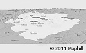 Gray Panoramic Map of Tiaret