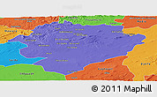 Political Panoramic Map of Tiaret