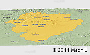 Savanna Style Panoramic Map of Tiaret