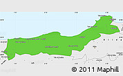 Political Simple Map of Tipaza, single color outside, borders and labels