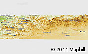 Physical Panoramic Map of Tissemsilt